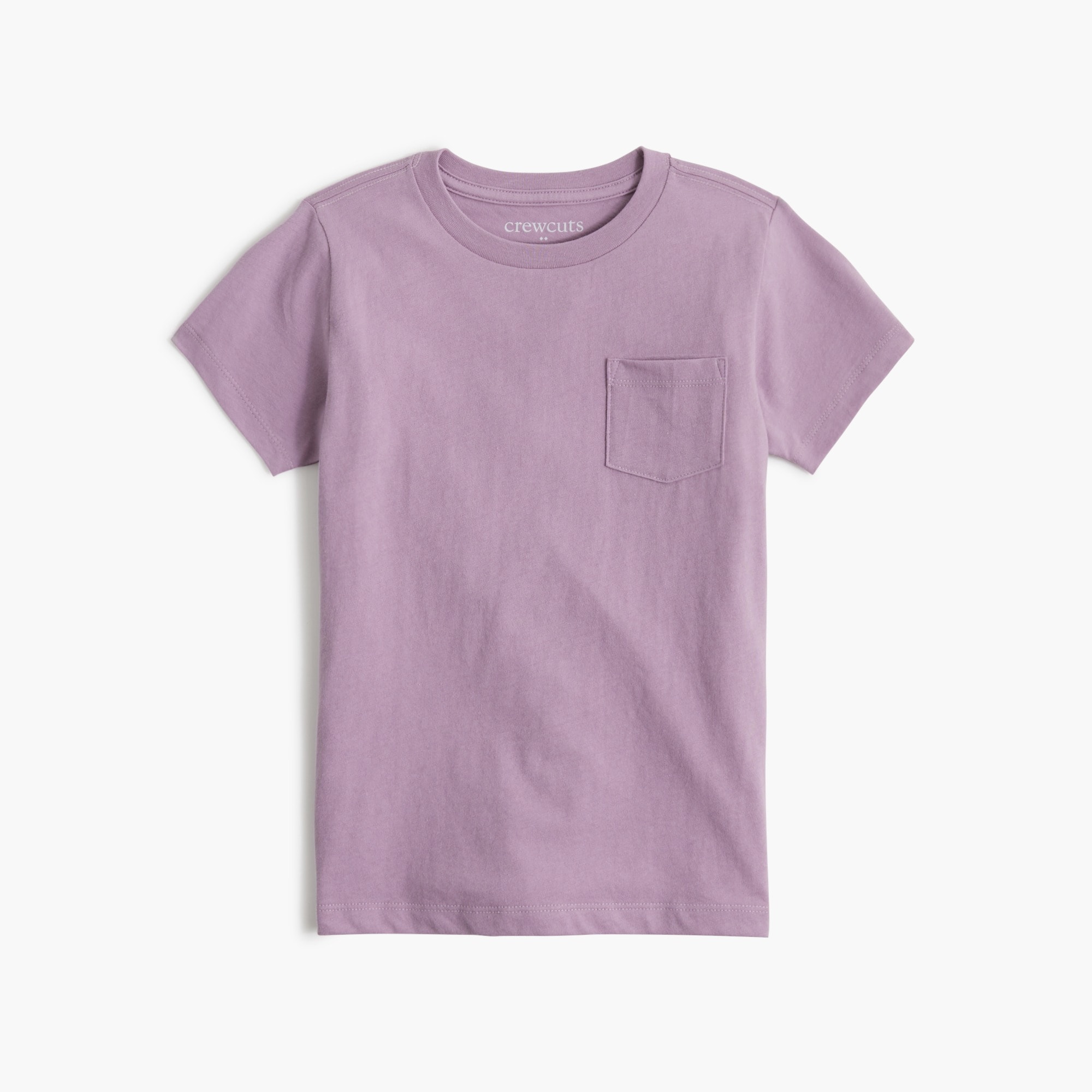  Kids' short-sleeve jersey pocket tee