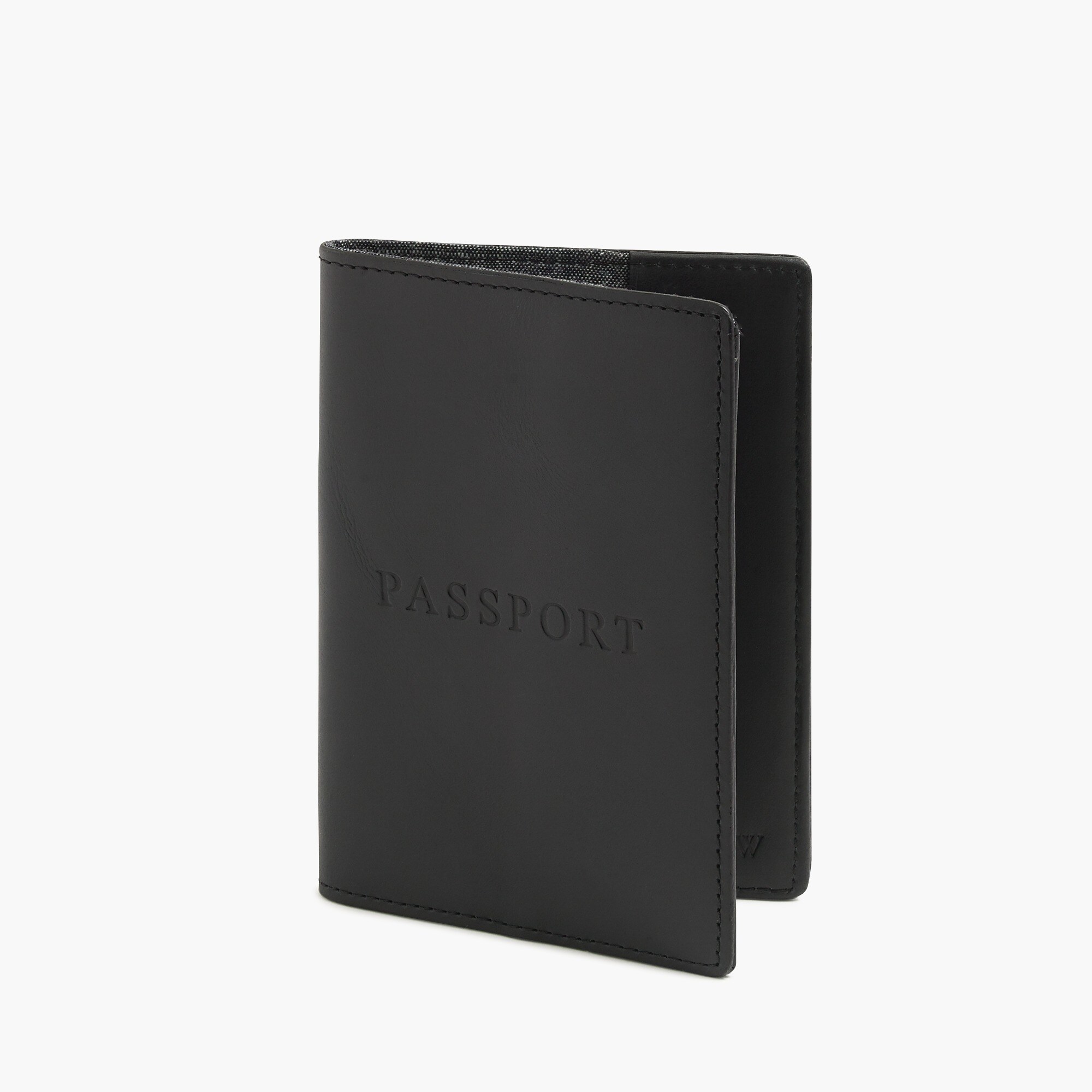 leather passport case for men