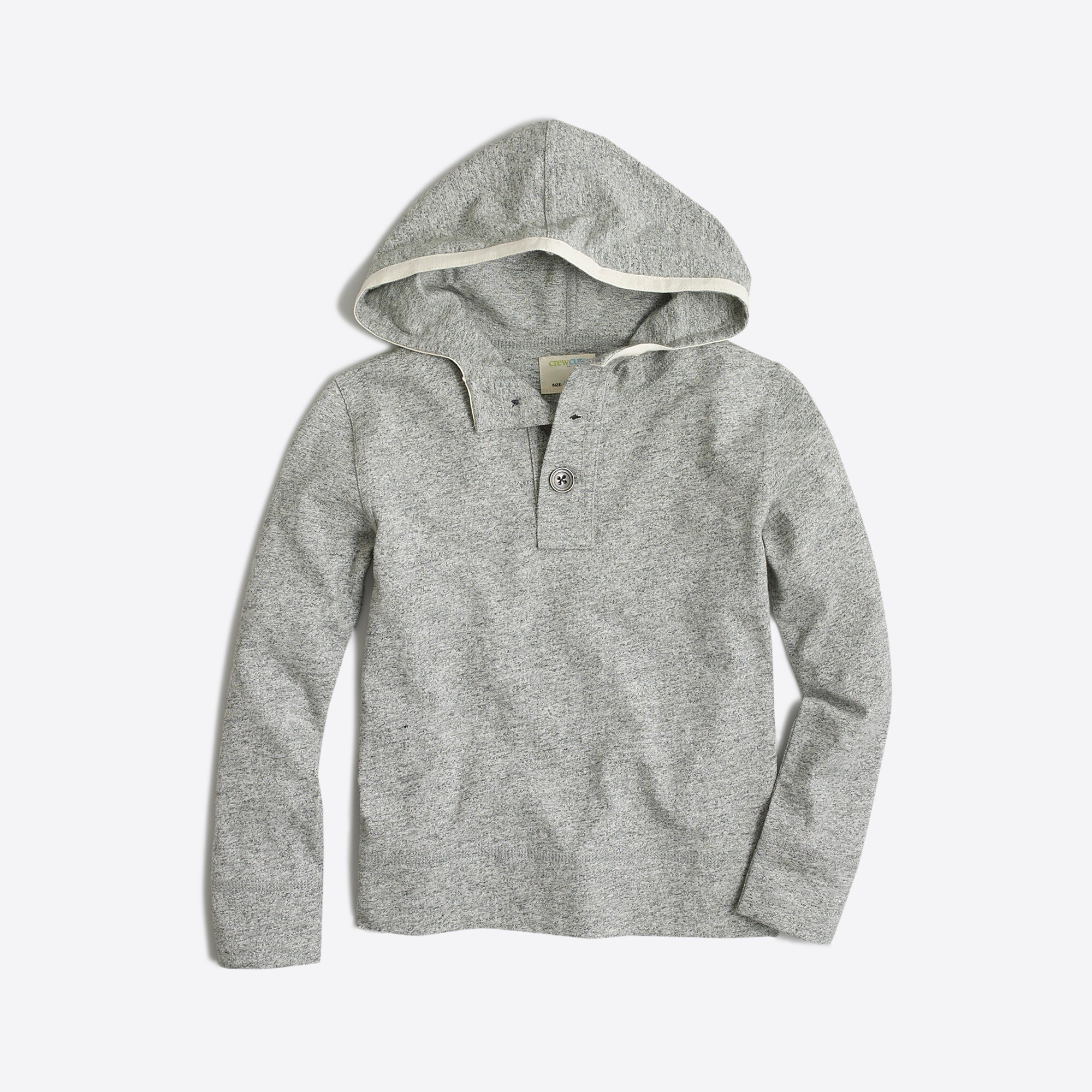 Boys' heathered henley hoodie