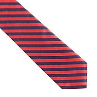 Silk tie in papaya stripe : | J.Crew
