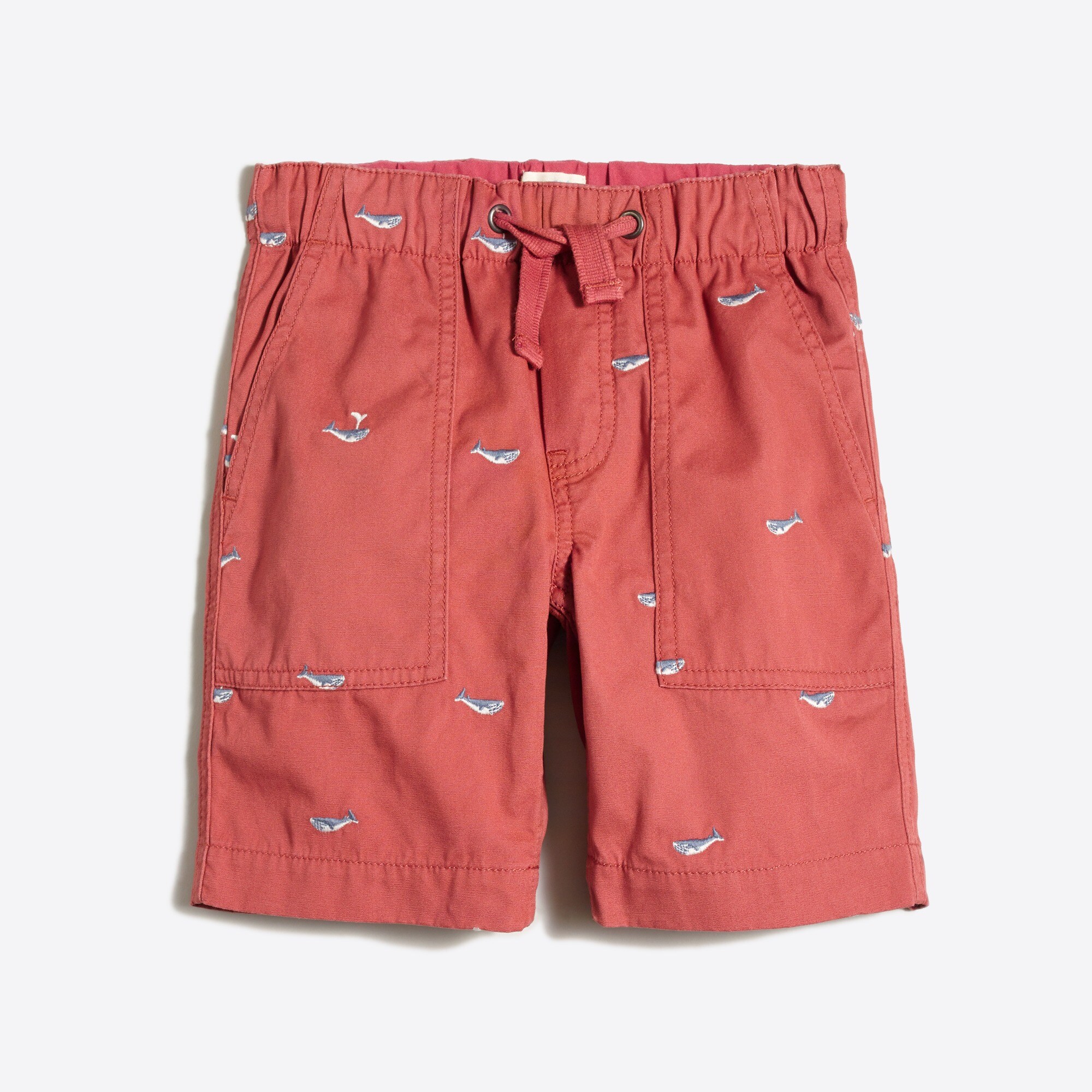 boys' embroidered pull-on short for boys