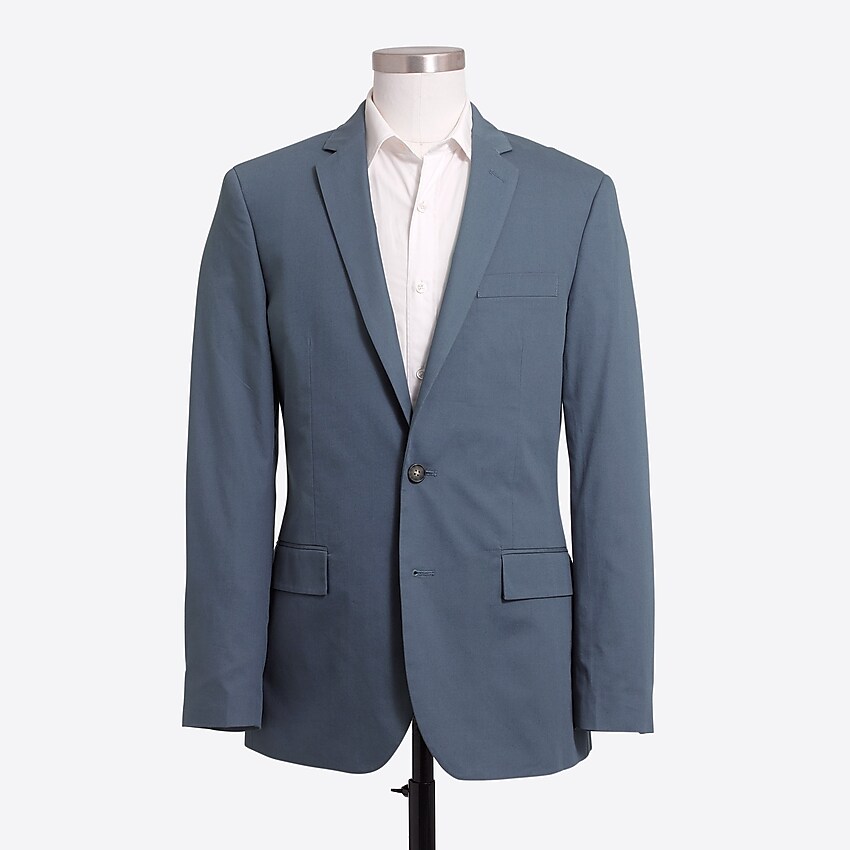 factory: thompson suit jacket in chino for men, right side, view zoomed
