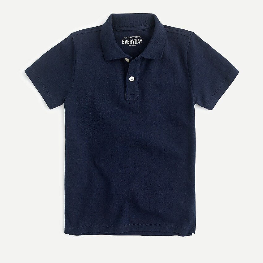 j.crew: kids' piqué polo shirt for boys, right side, view zoomed