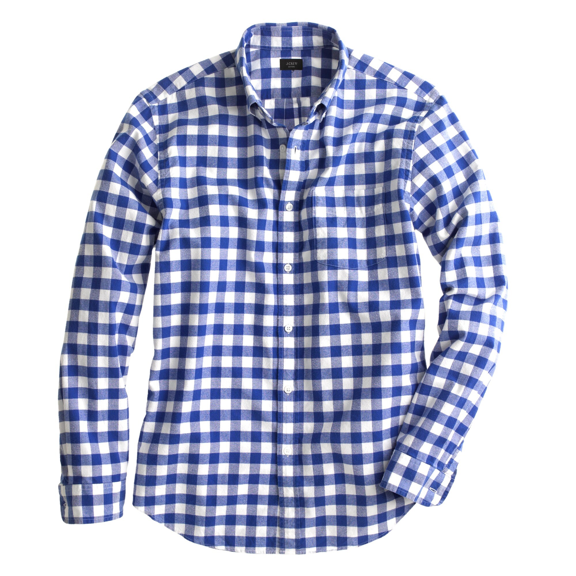 blue and white oxford shirt