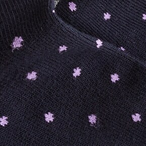 Small dot socks NAVY PEPPER