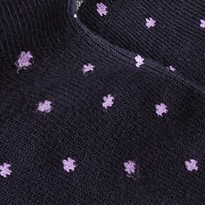 Small dot socks NAVY PEPPER