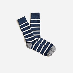 Naval-striped socks