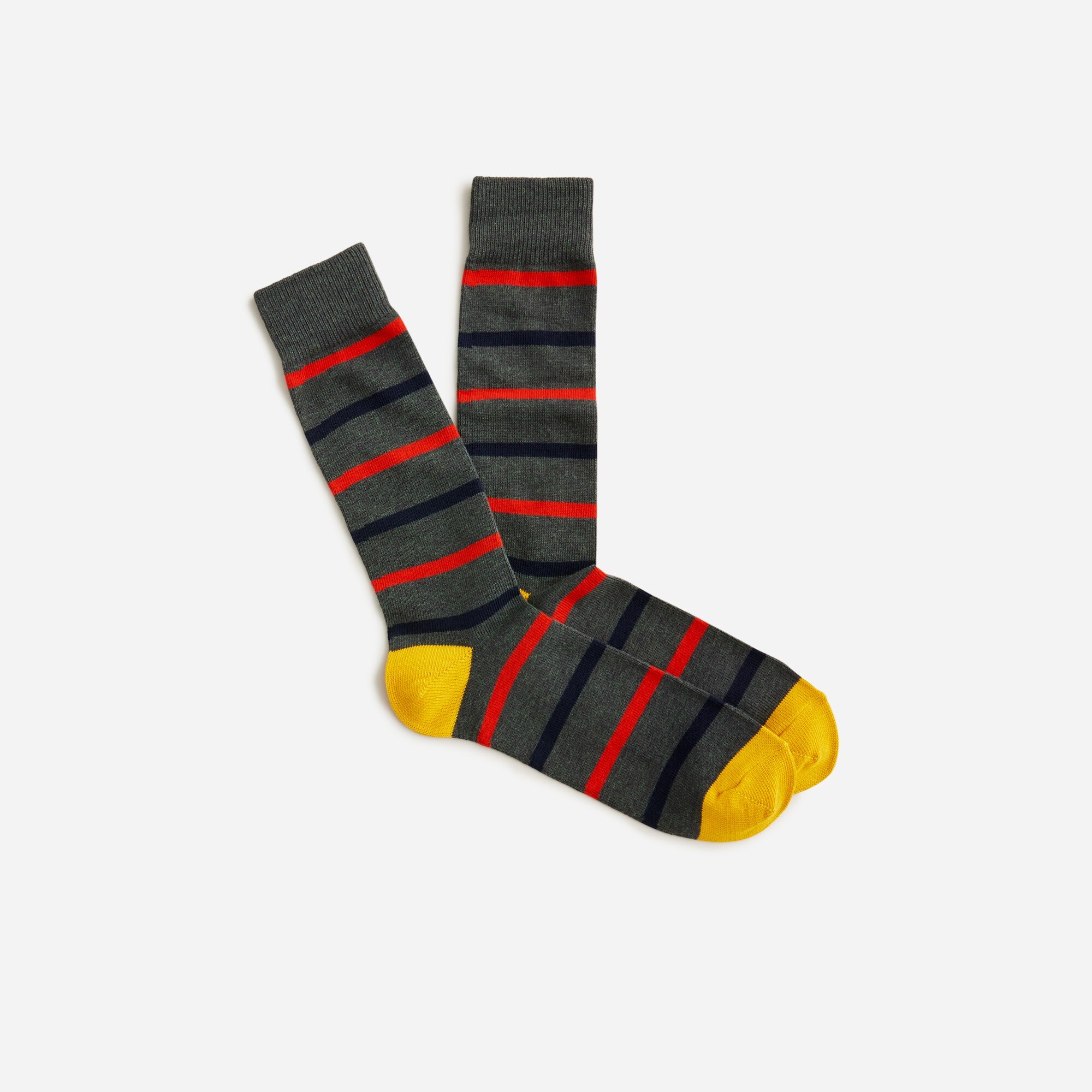 Naval-stripe socks