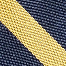 English silk tie in diagonal stripe NAVY BRONZE