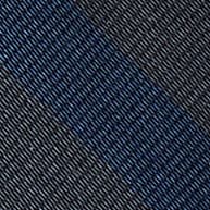 English silk tie in diagonal stripe NAVY DARK BLUE