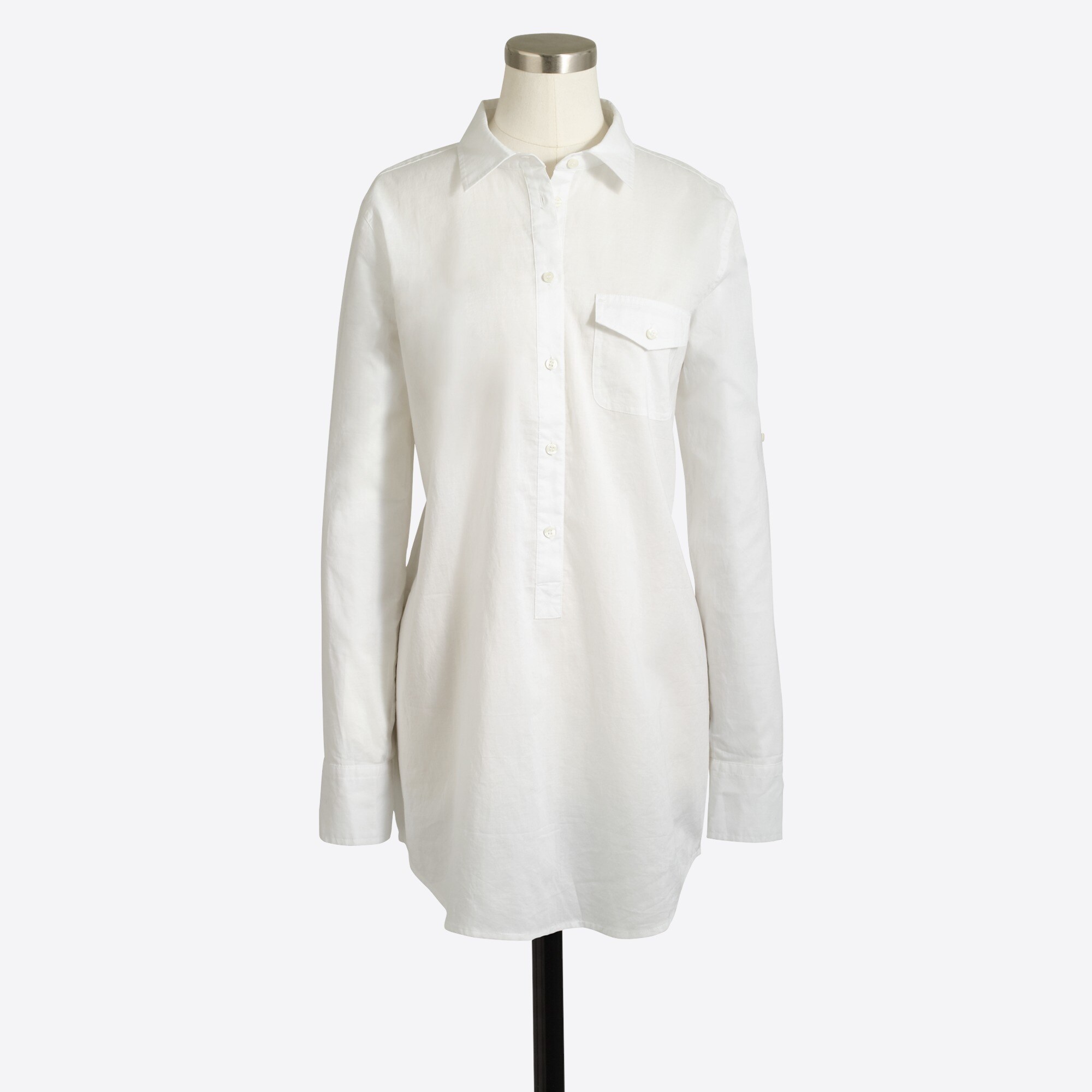 chambray pocket tunic for women