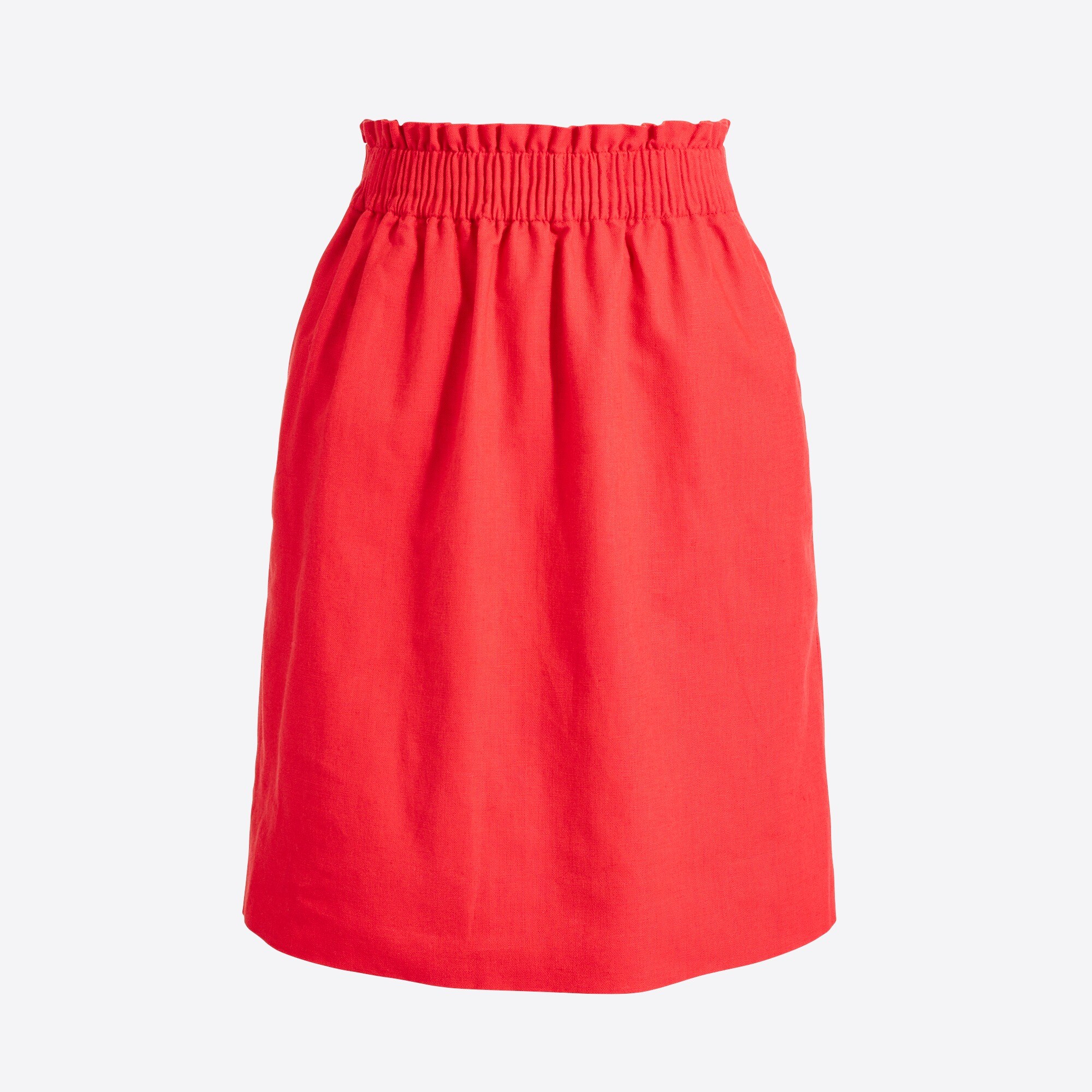 linen-cotton sidewalk mini skirt for women