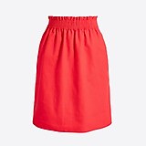 Linen-cotton sidewalk mini skirt
