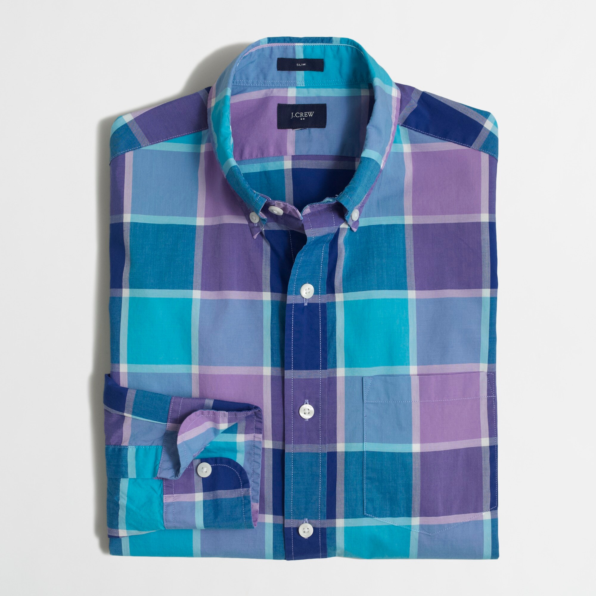 Slim lightweight shirt in multi-pattern