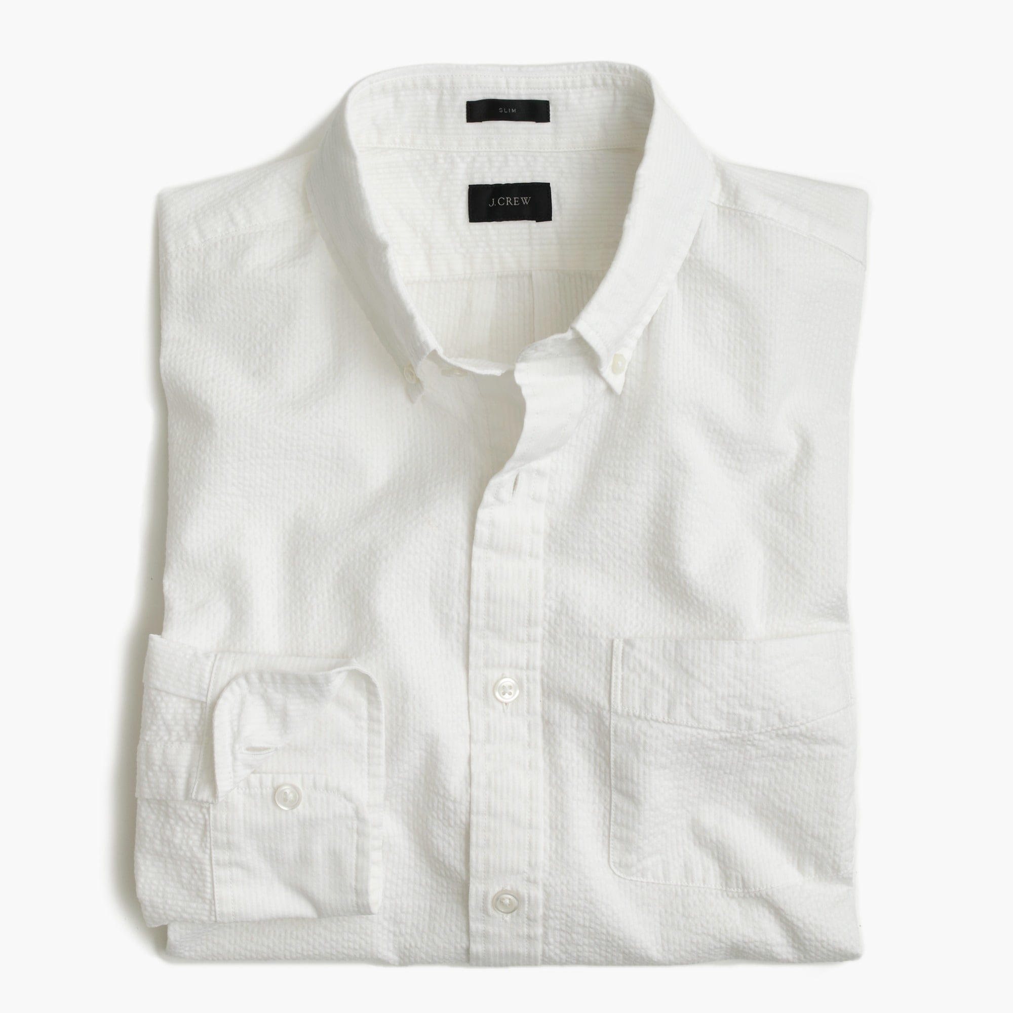 J.Crew Slim Seersucker Striped Shirt