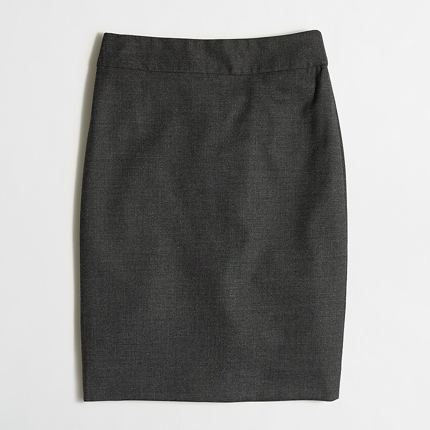 Factory: Pencil Skirt In Wool Flannel For Women