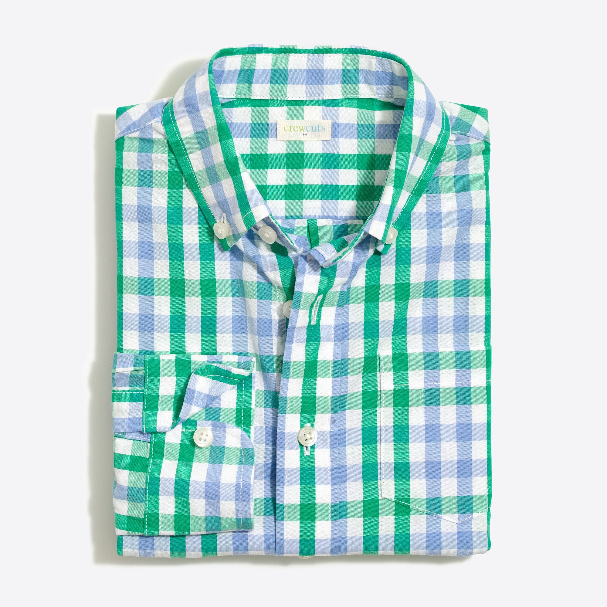 Boys' patterned washed shirt