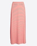 Striped knit maxi skirt