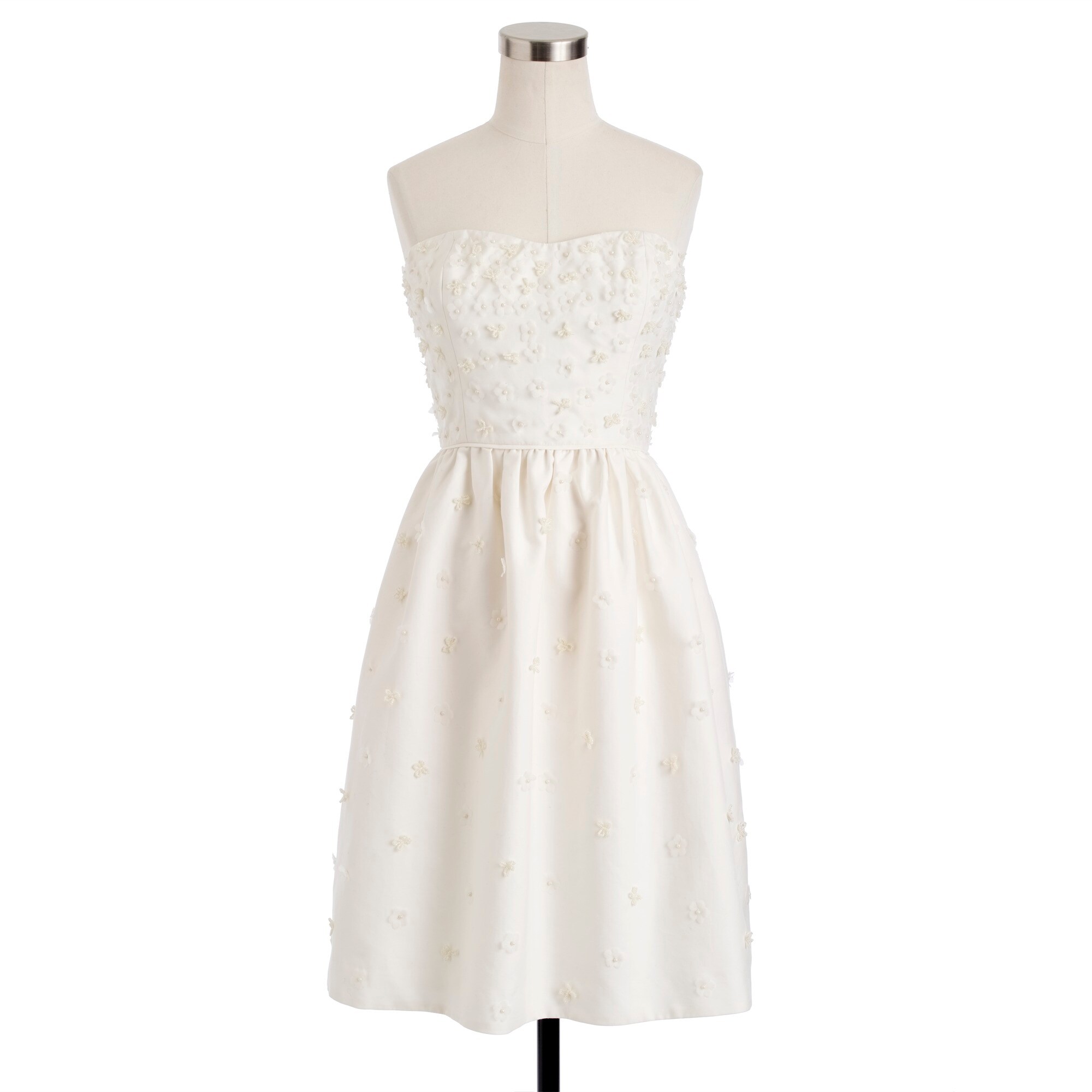 j.crew: pearl blossom dress, right side, view zoomed