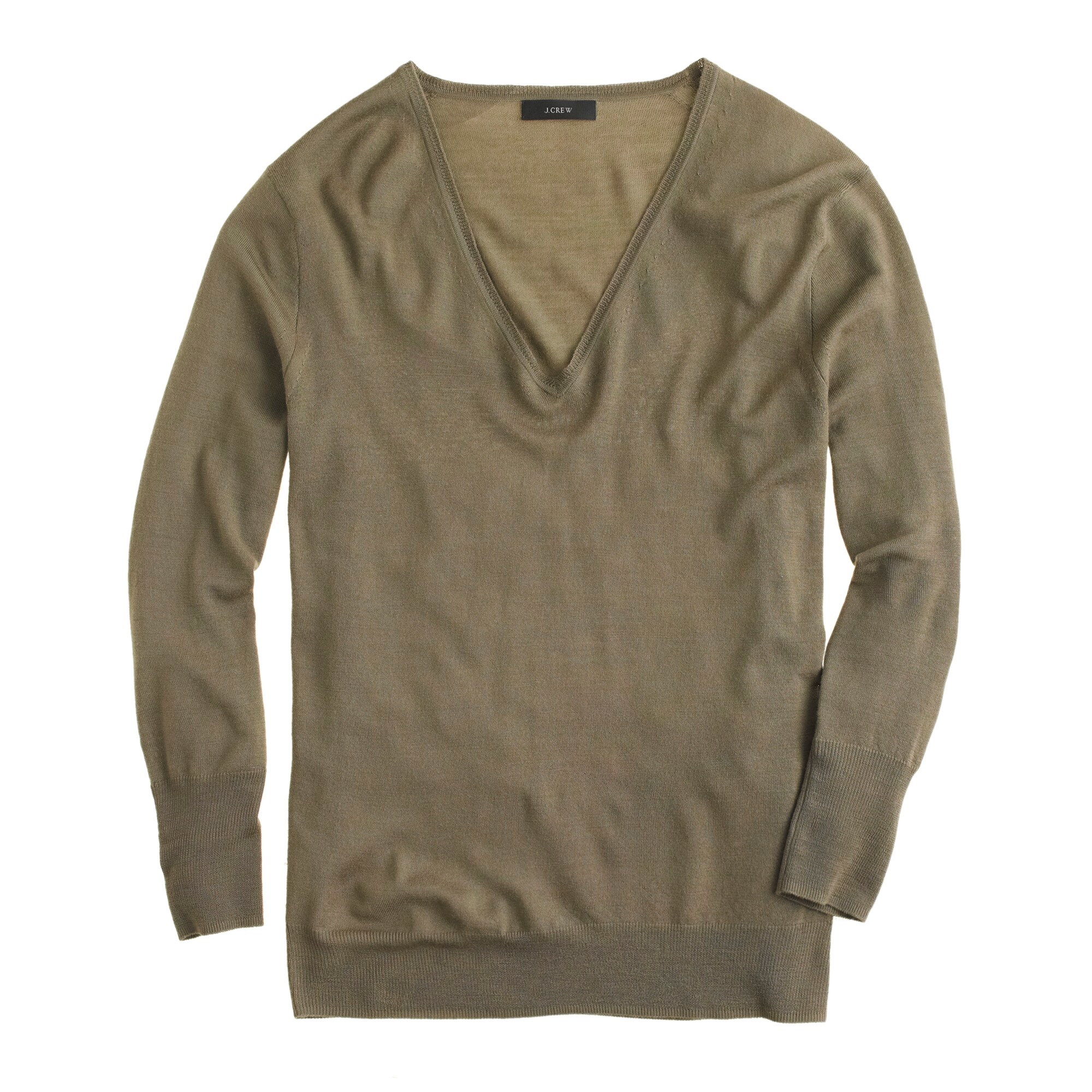 Lightweight merino wool V-neck sweater