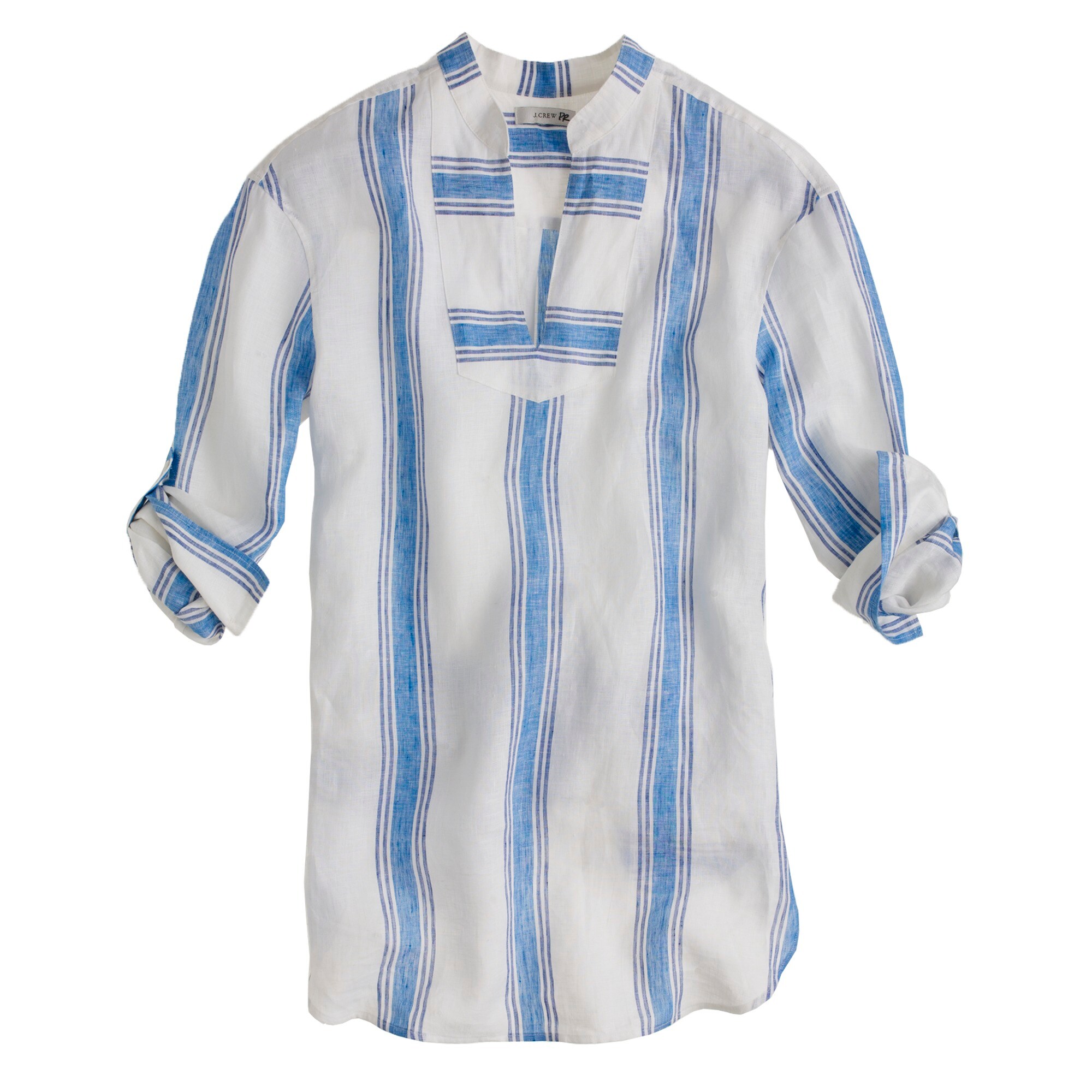 Stripe linen tunic : Women tops & blouses | J.Crew