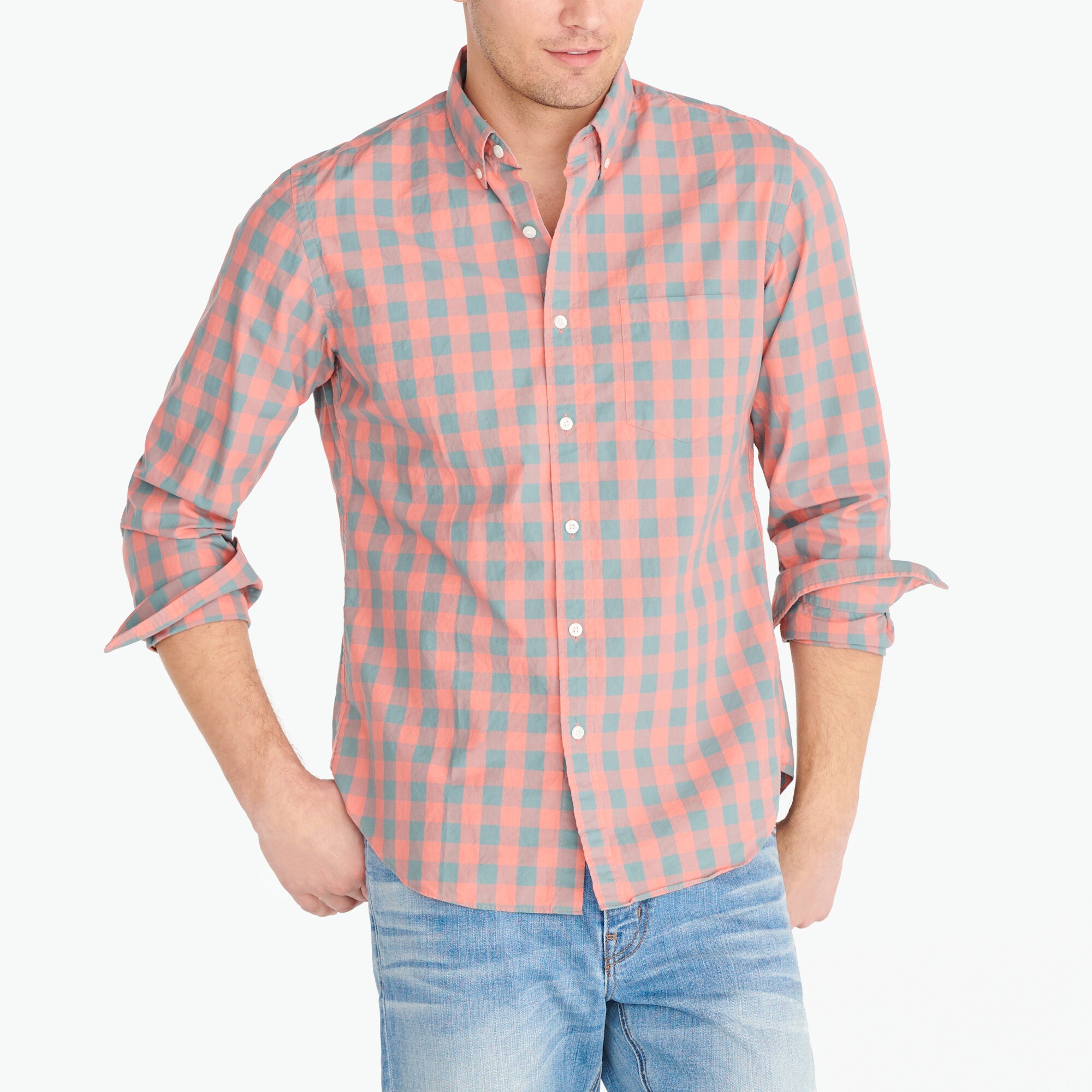 Slim washed shirt