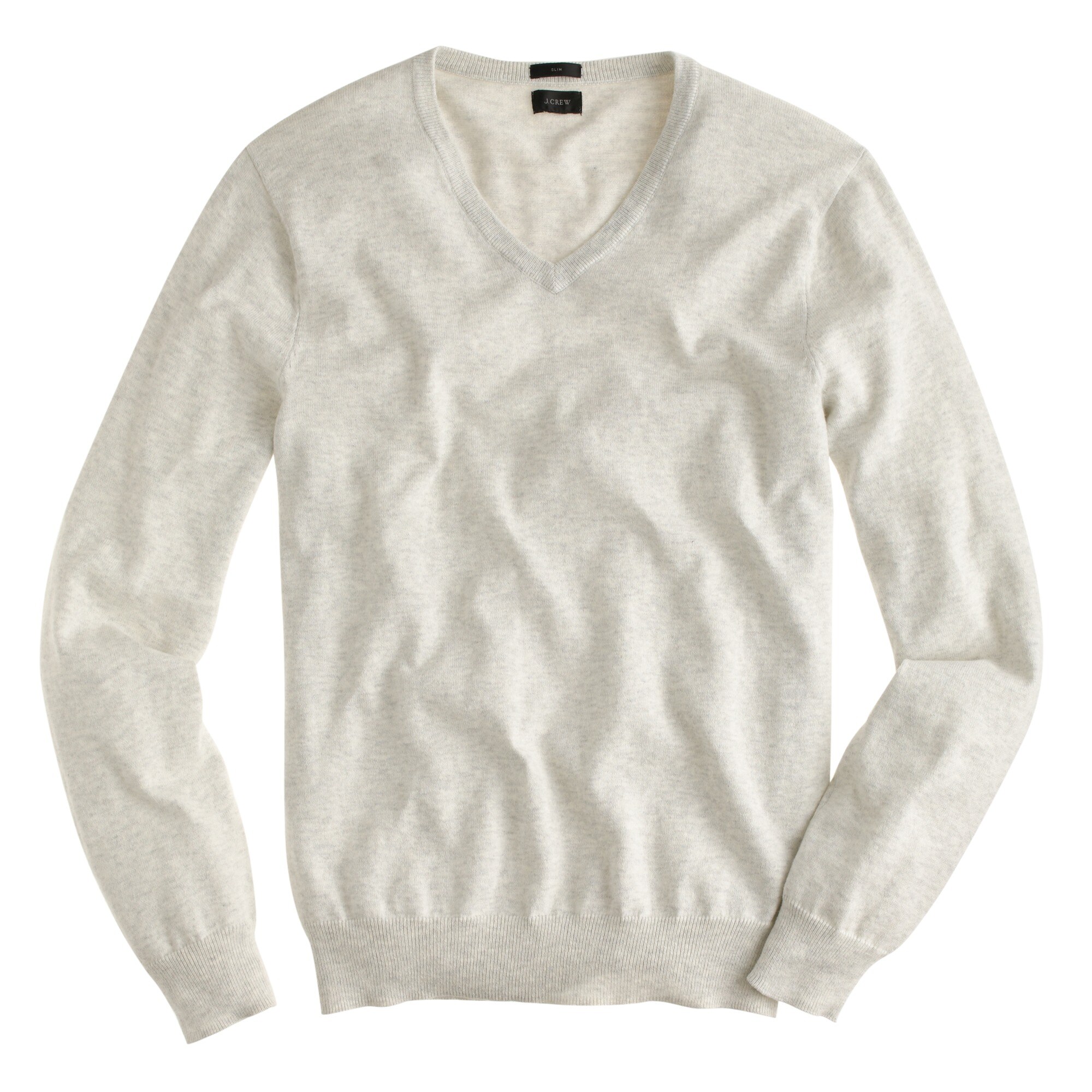 gray v neck sweater