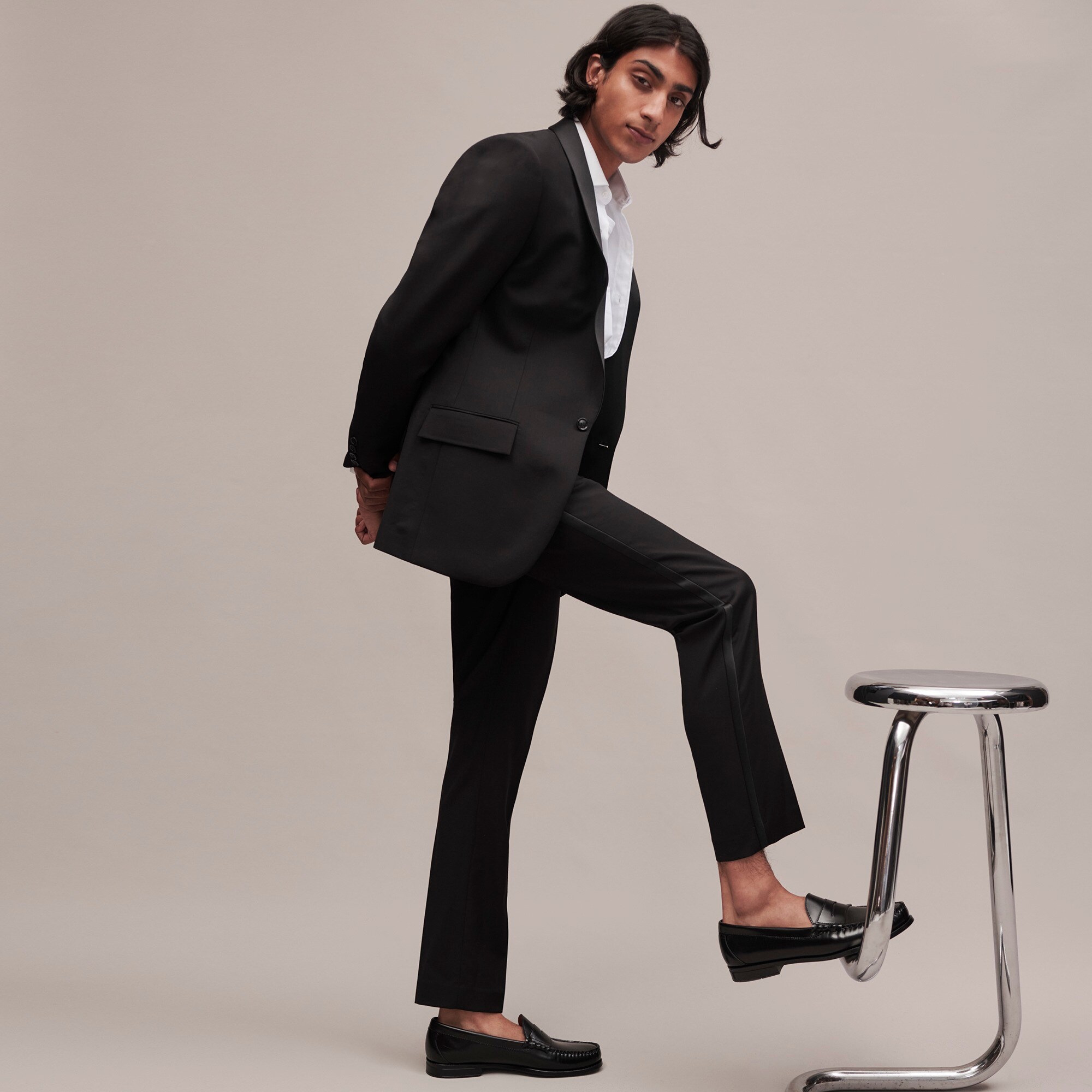 Ludlow Slim-fit shawl-collar tuxedo jacket in Italian wool