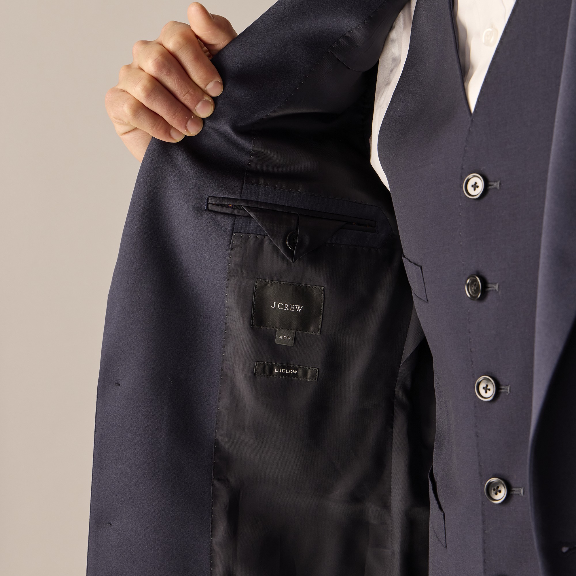 Ludlow Slim-fit tuxedo jacket in Italian wool