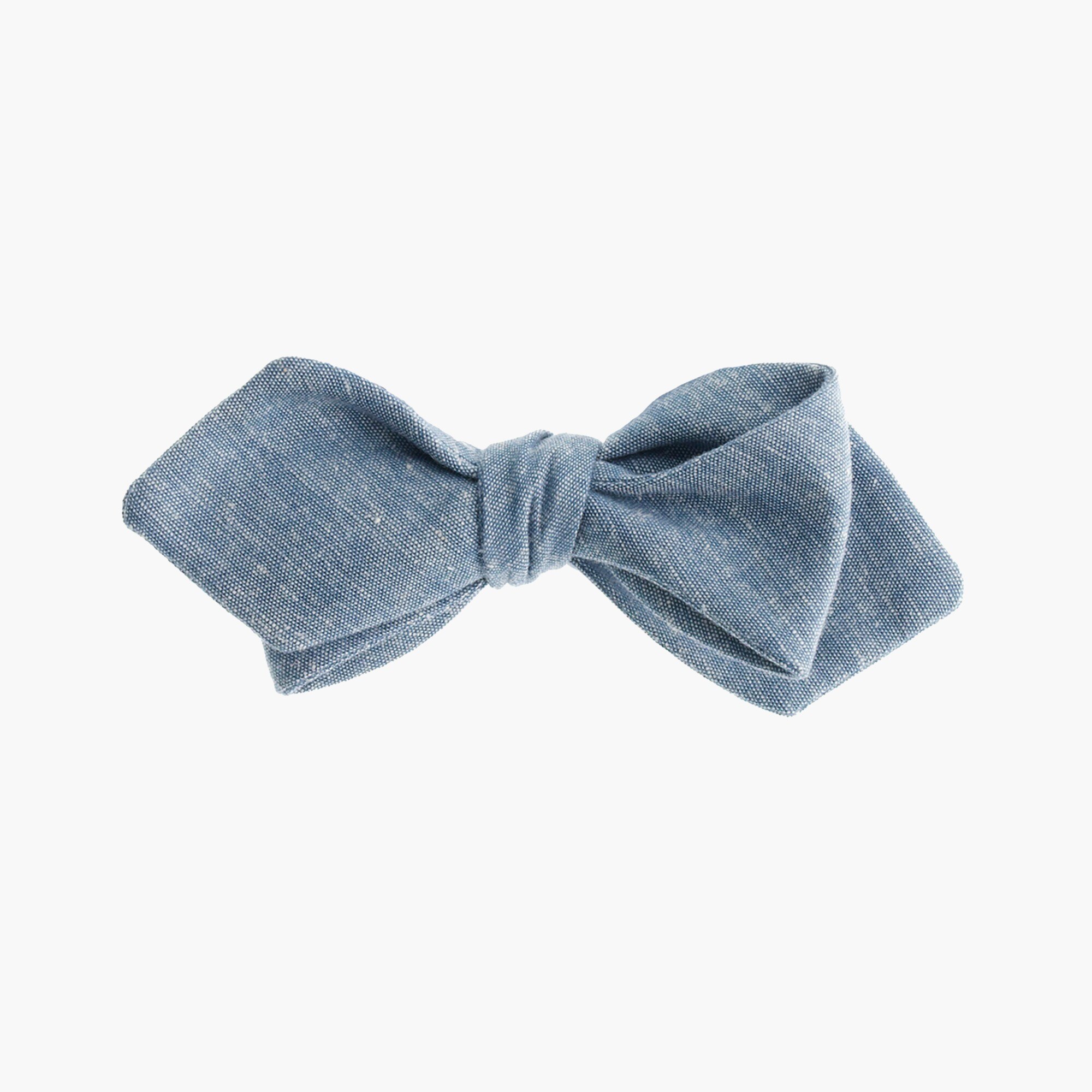Chambray bow tie