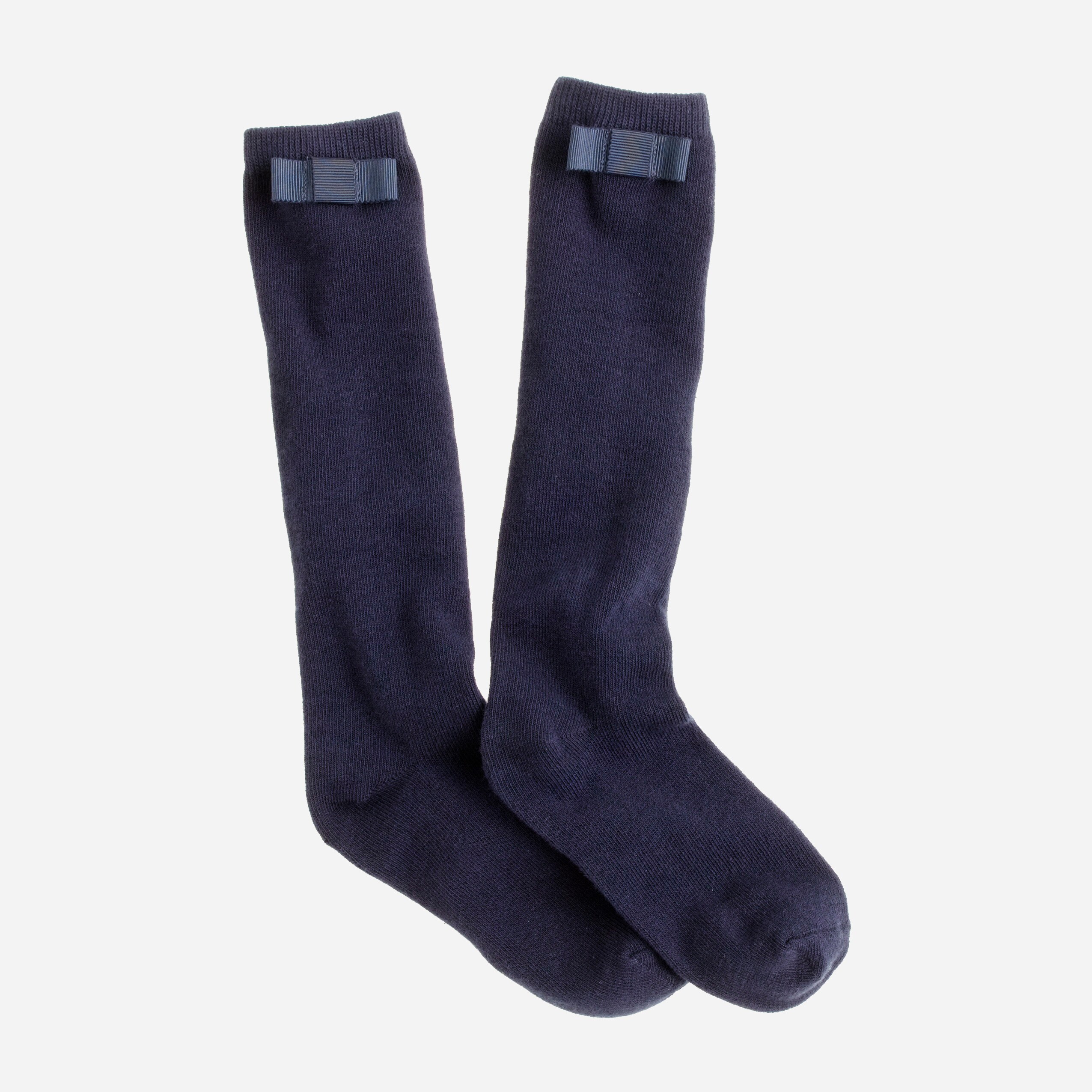 girls Girls' grosgrain bow knee-highs