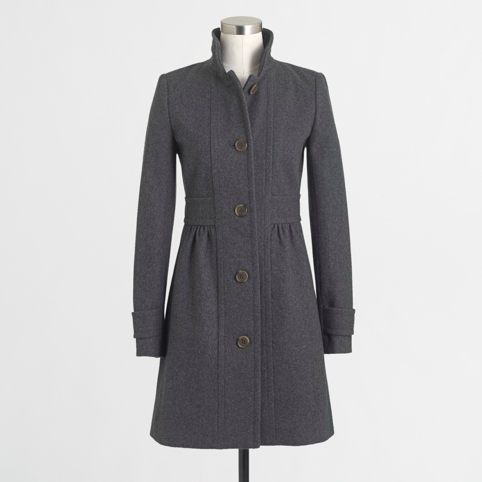 Factory skirted dress coat