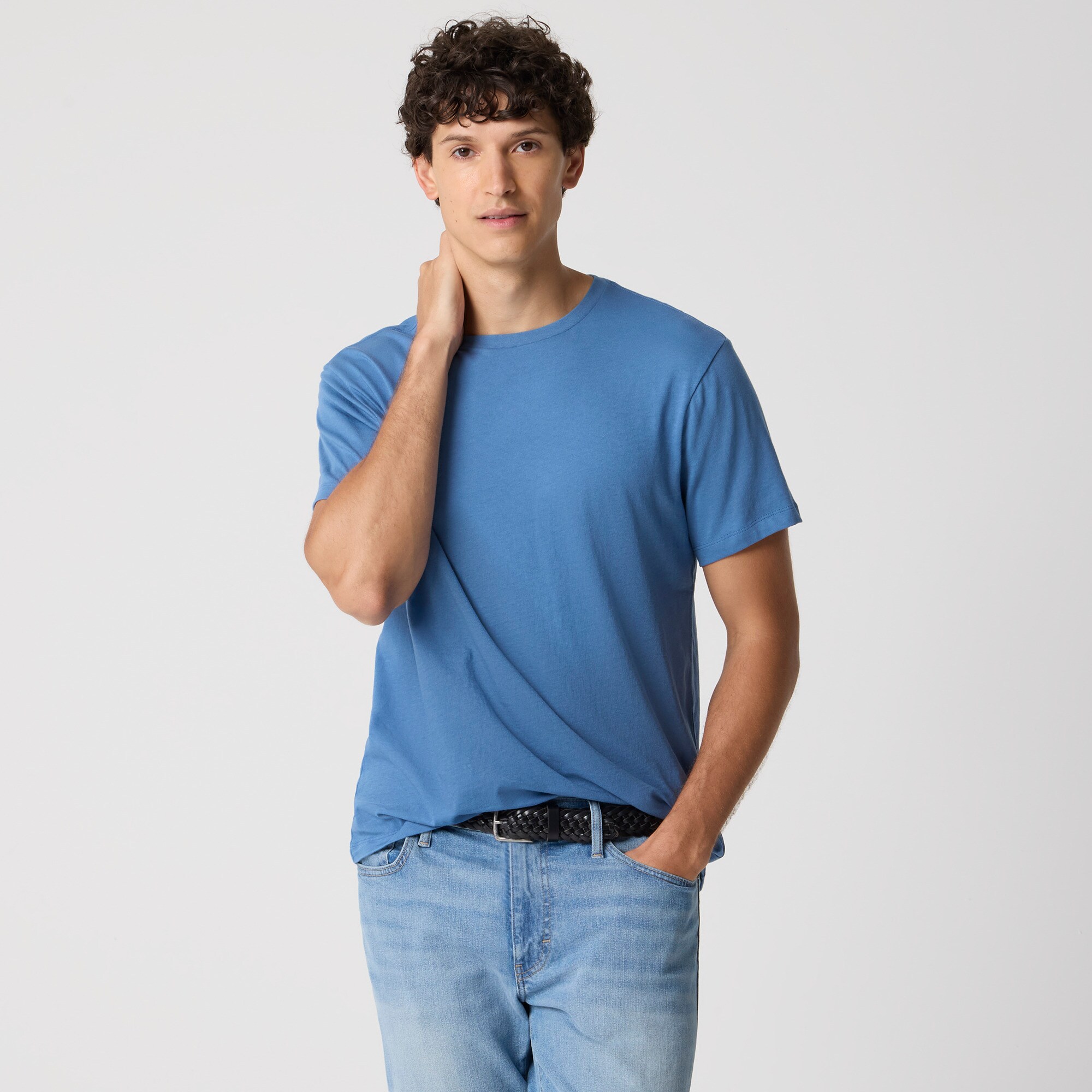 Cotton Washed Jersey Tee For Men | Factory