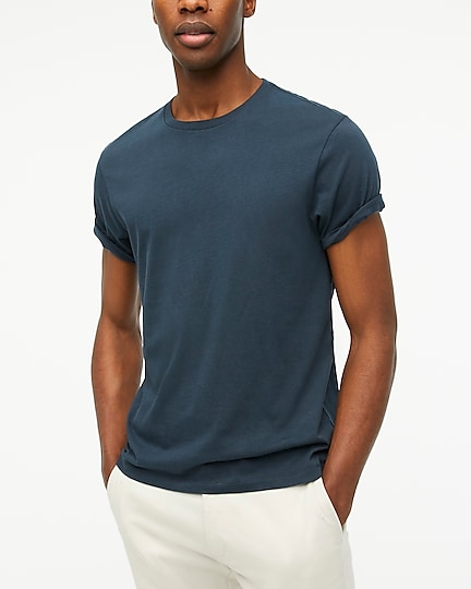 factory: washed jersey tee for men