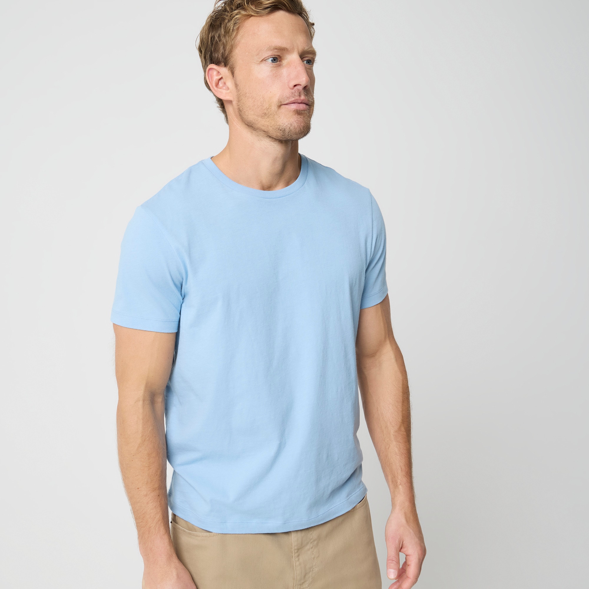 Cotton Washed Jersey Tee For Men | Factory