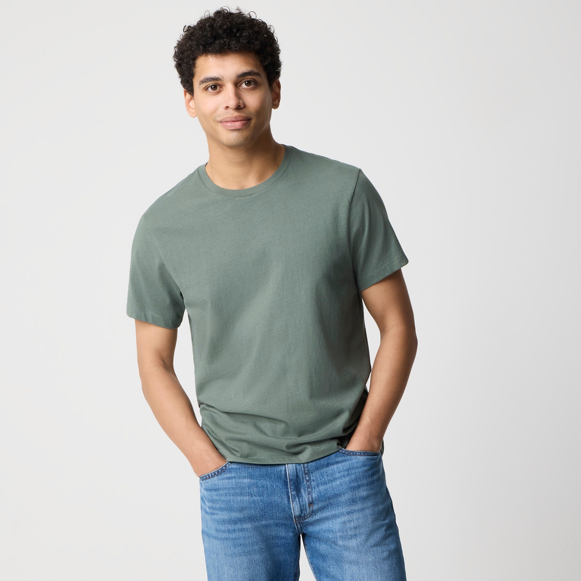  Cotton washed jersey tee