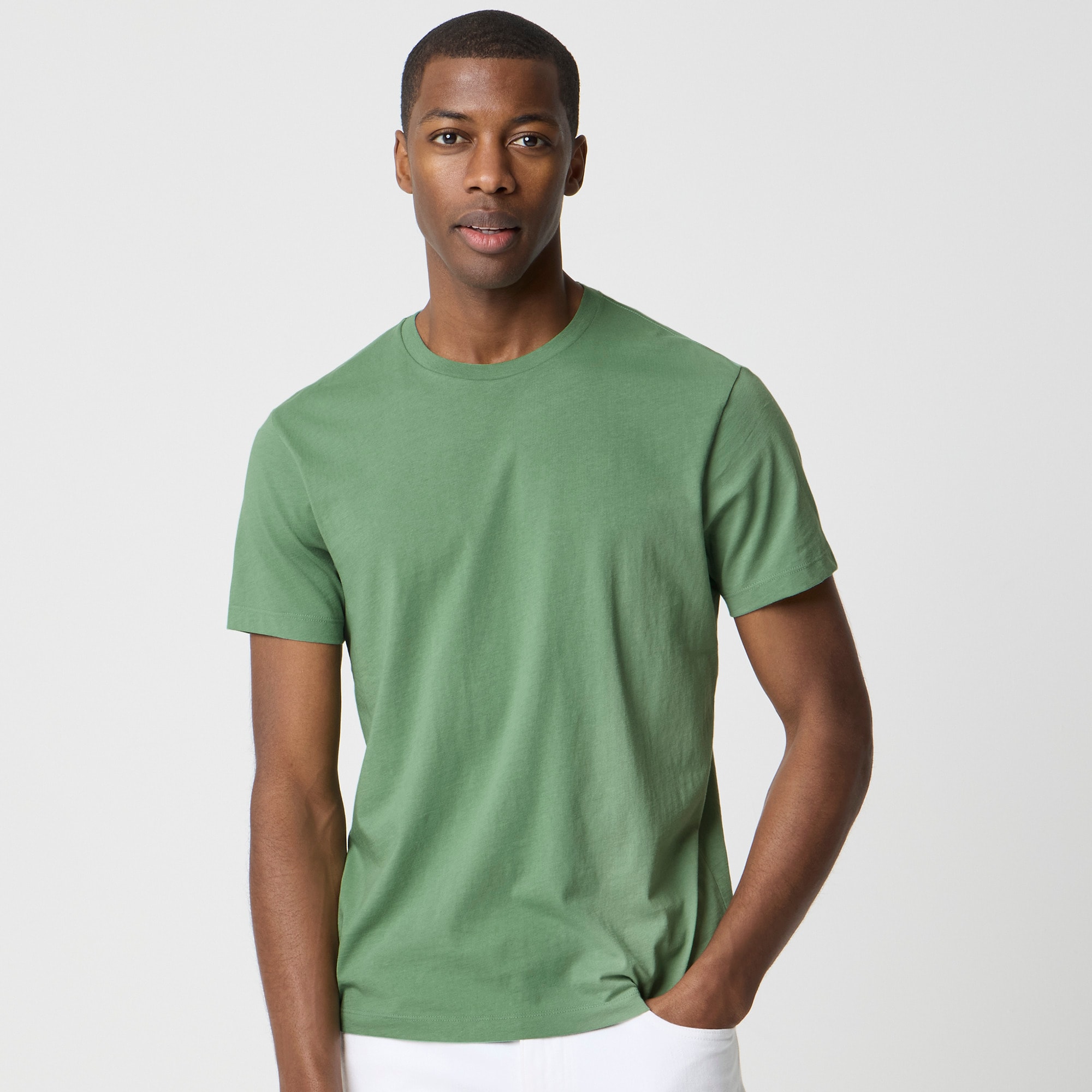 mens Cotton washed jersey tee