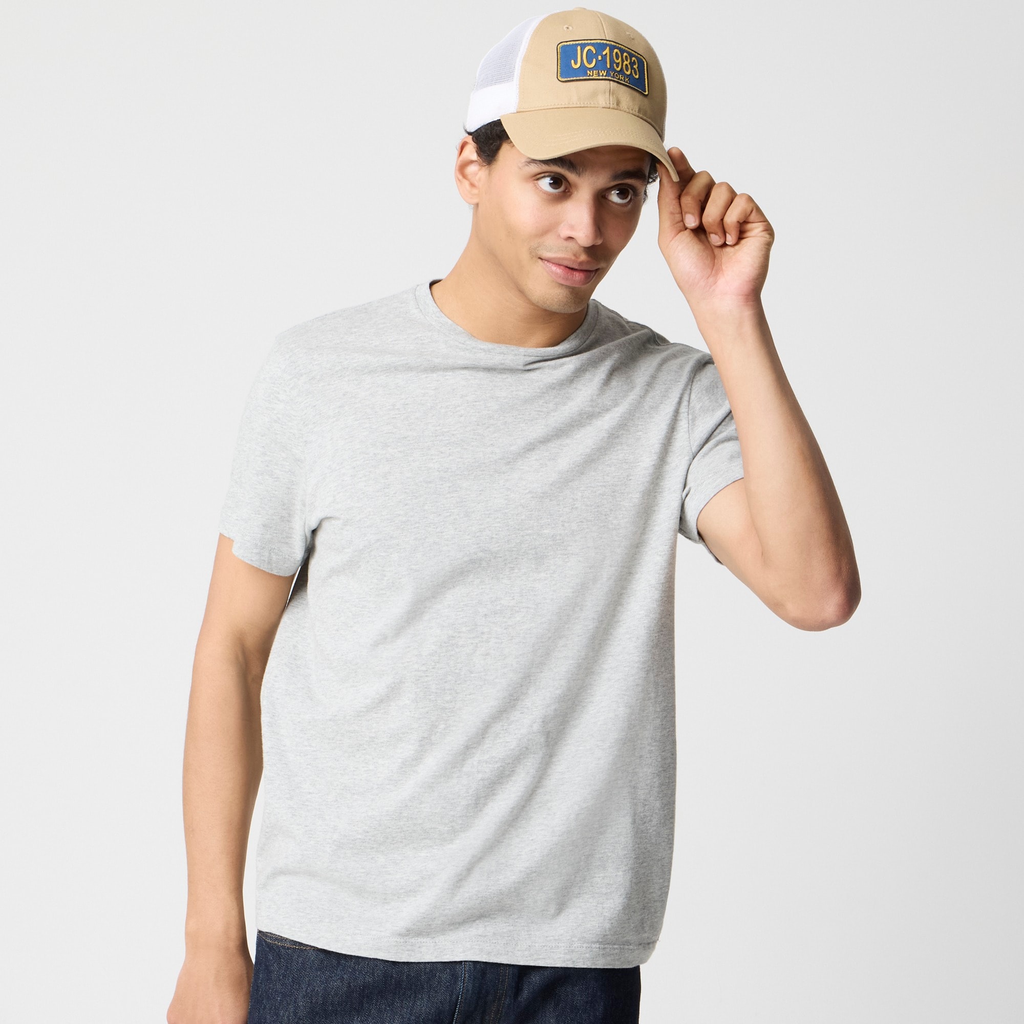 mens Cotton washed jersey tee