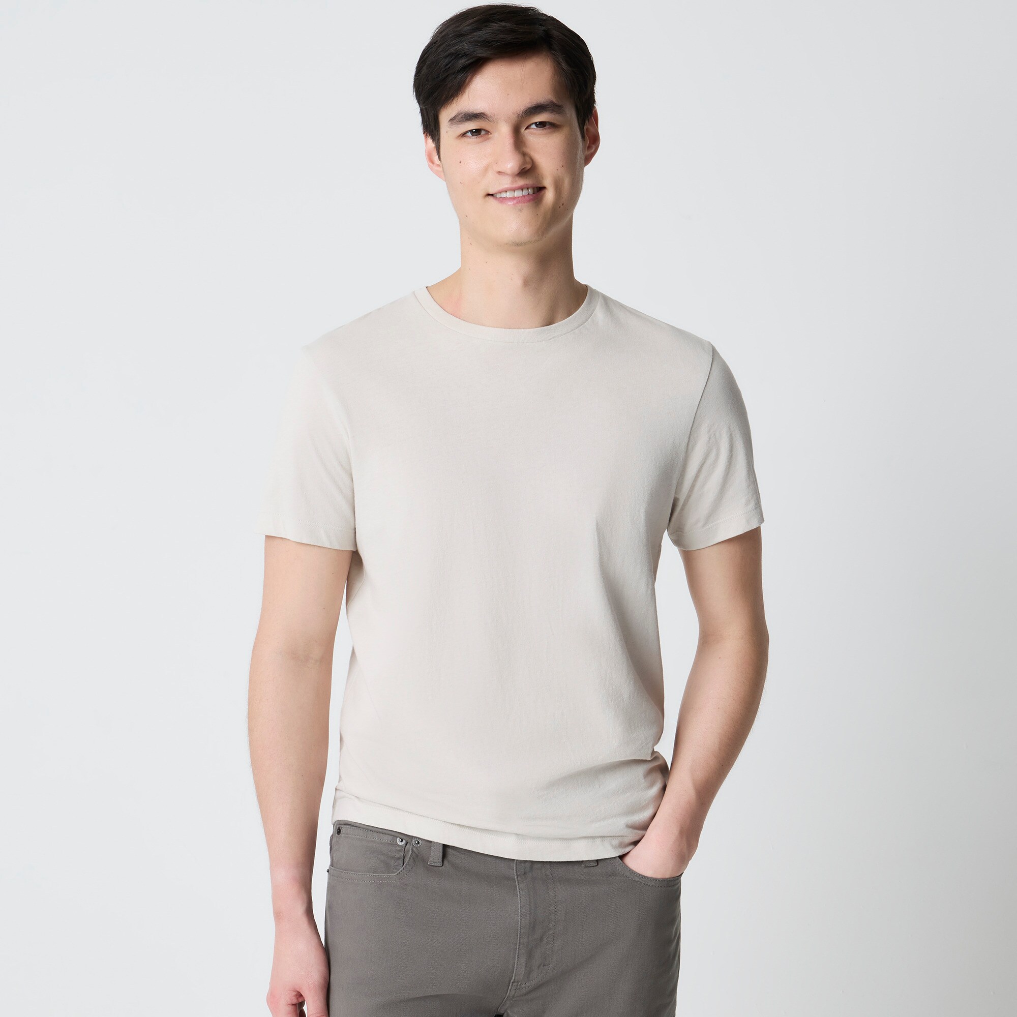 mens Cotton washed jersey tee