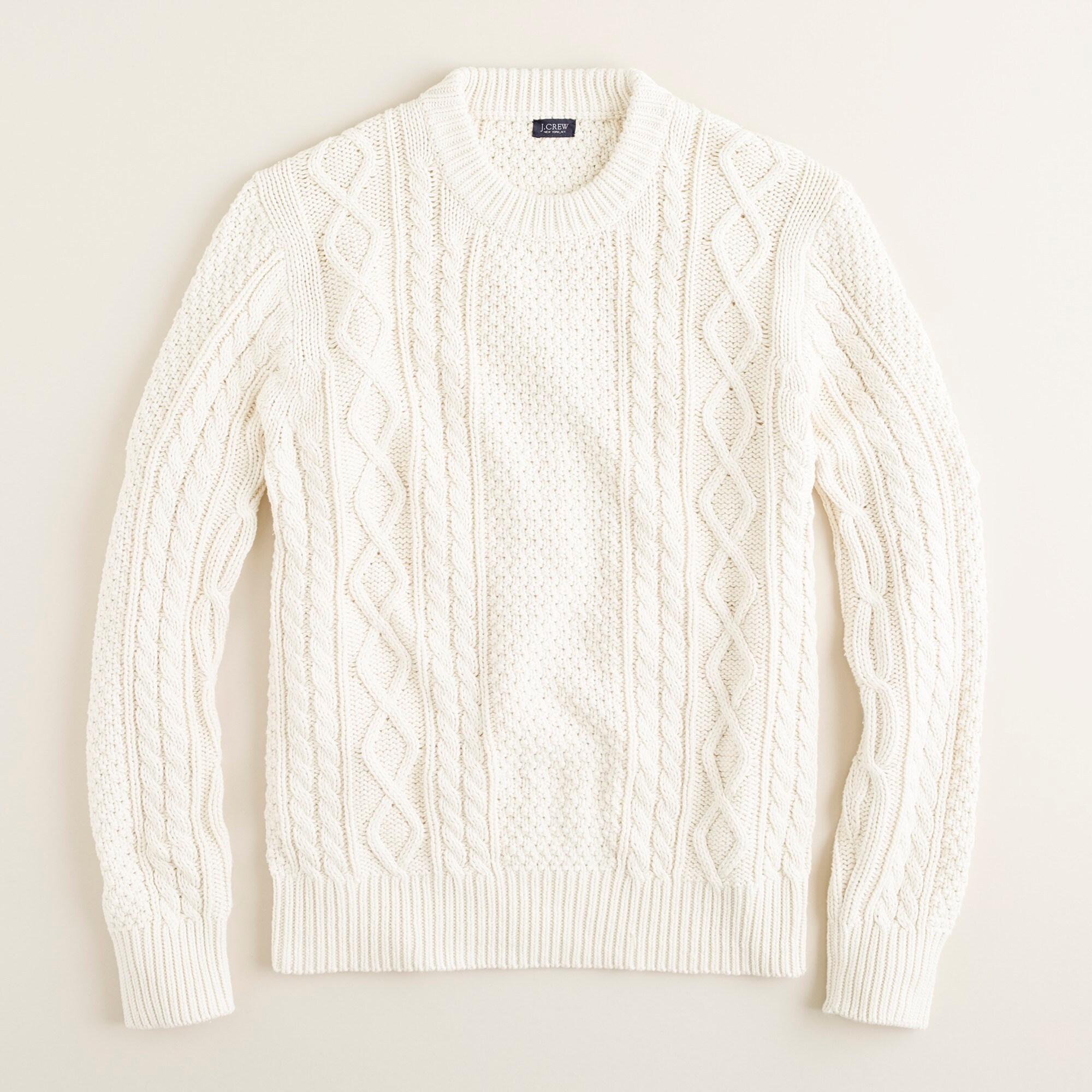 Cotton cable sweater : | J.Crew
