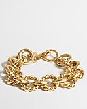 Gold-plated chain-link bracelet