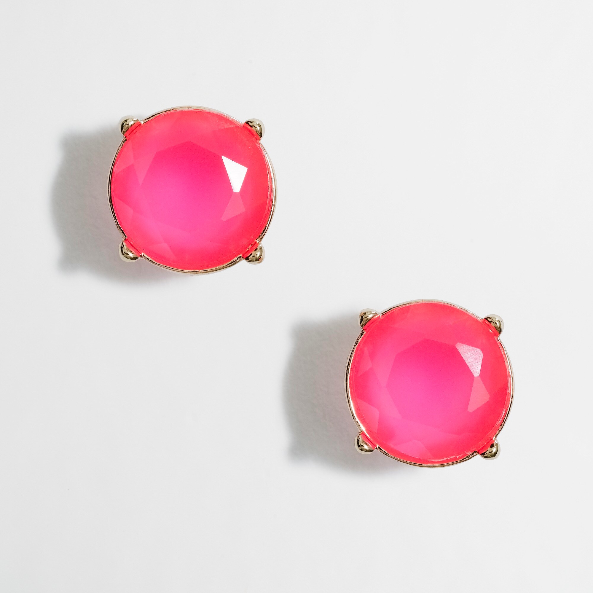 Factory neon stone stud earrings