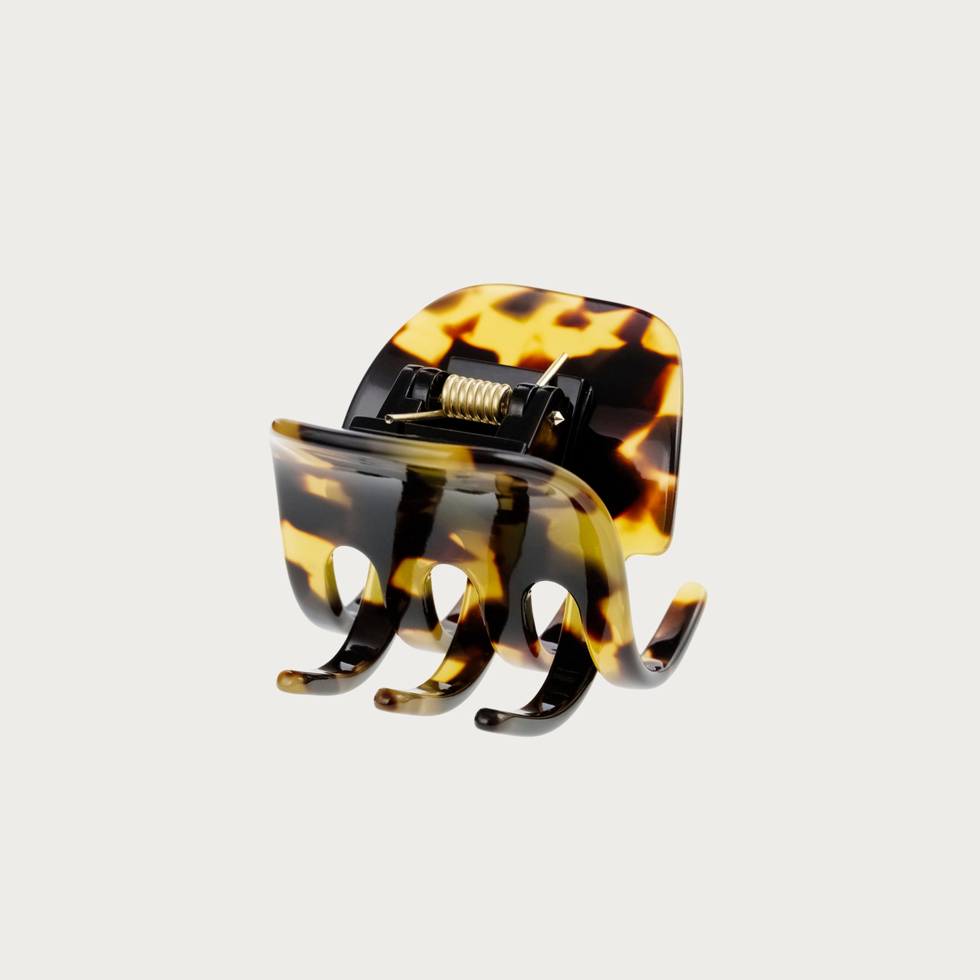Classic hair clip in Italian tortoise