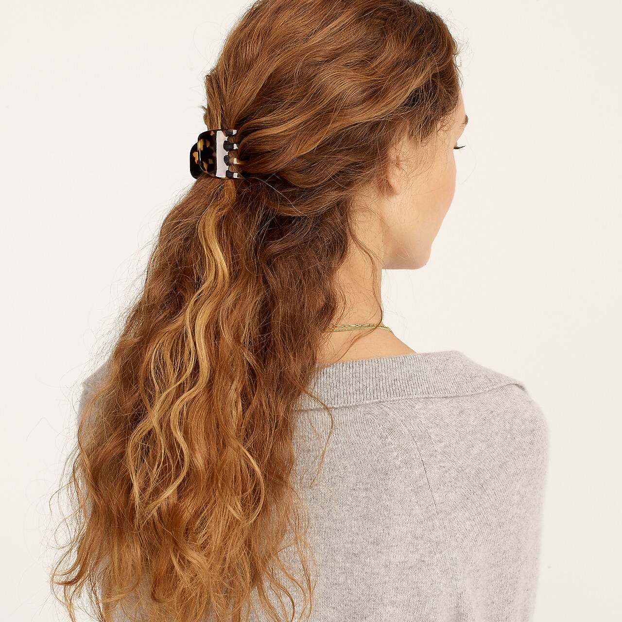 Ridged Metal Hair Tie For Women | J.Crew