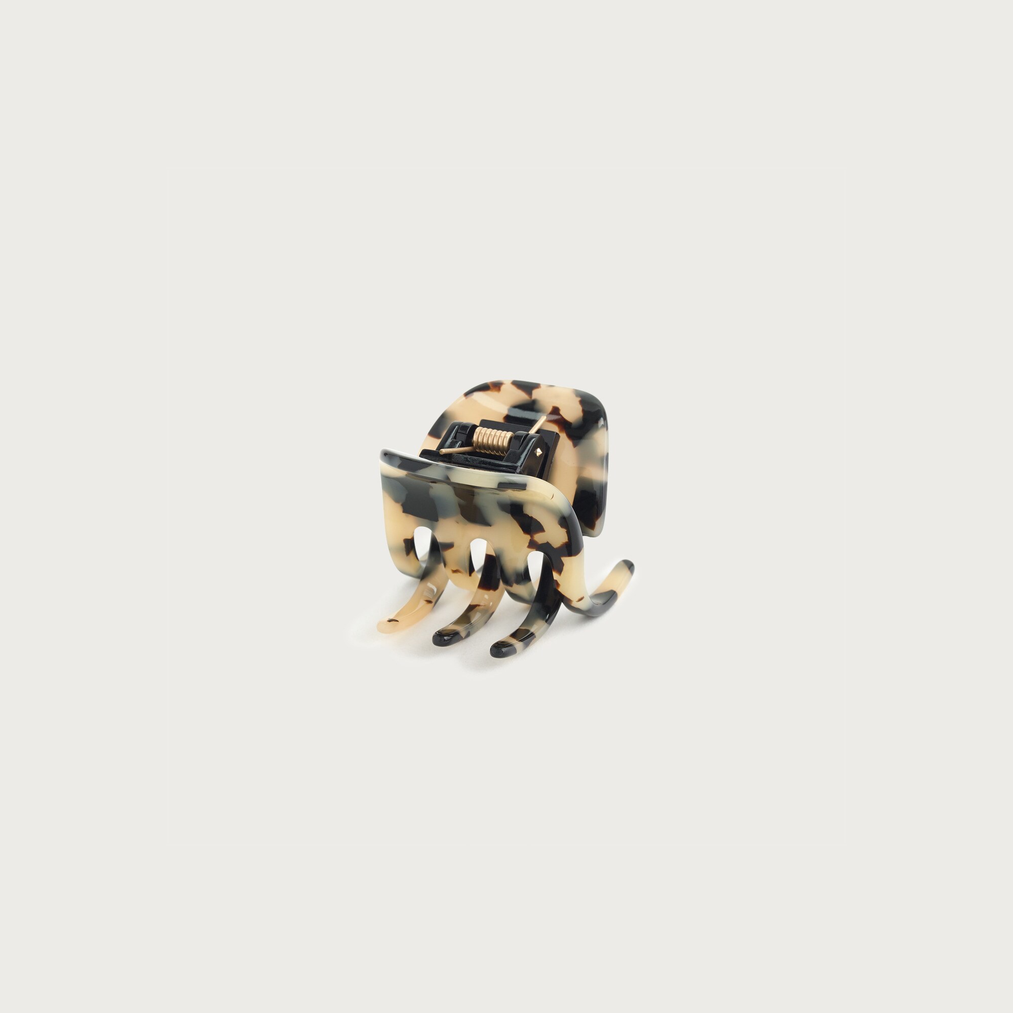 Classic hair clip in Italian tortoise