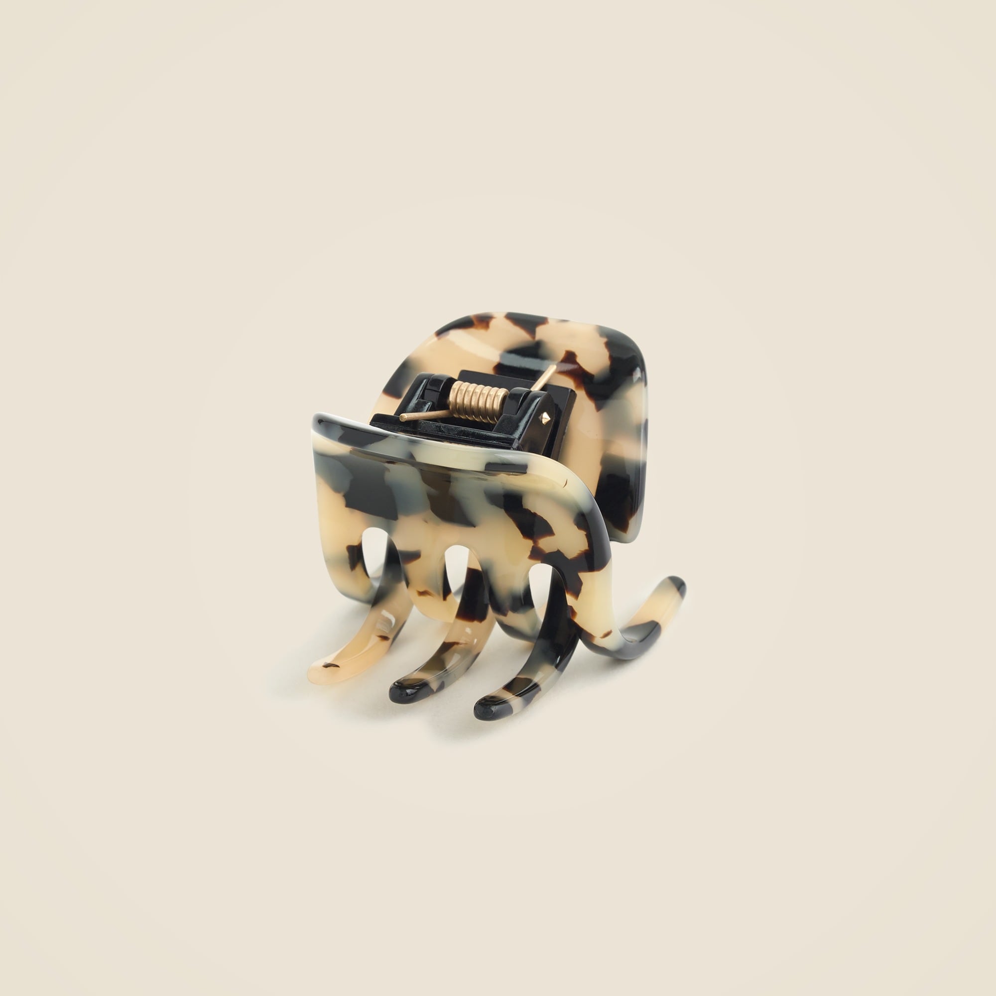 Classic hair clip in Italian tortoise