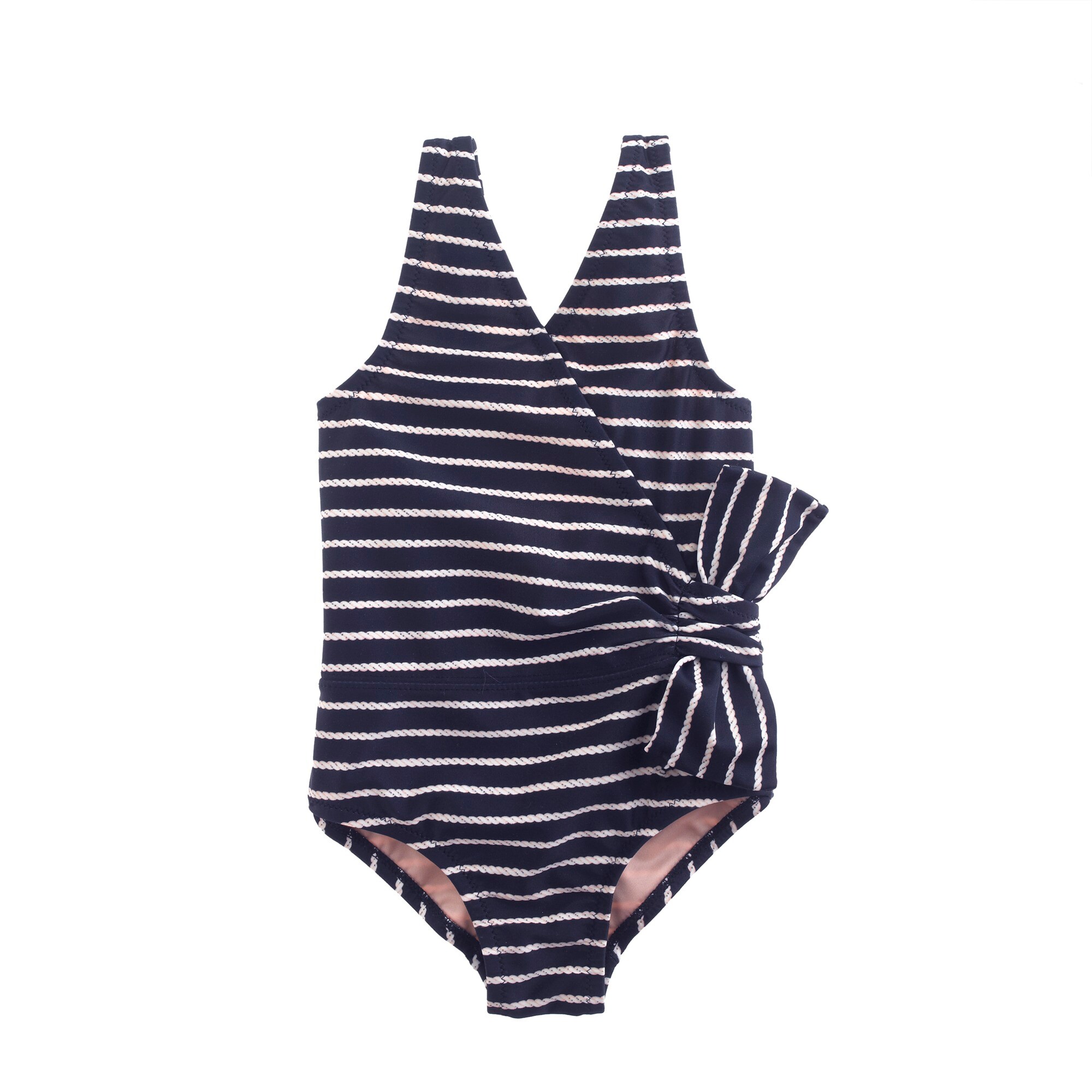 Girls' side bow tank in rope stripe J.Crew