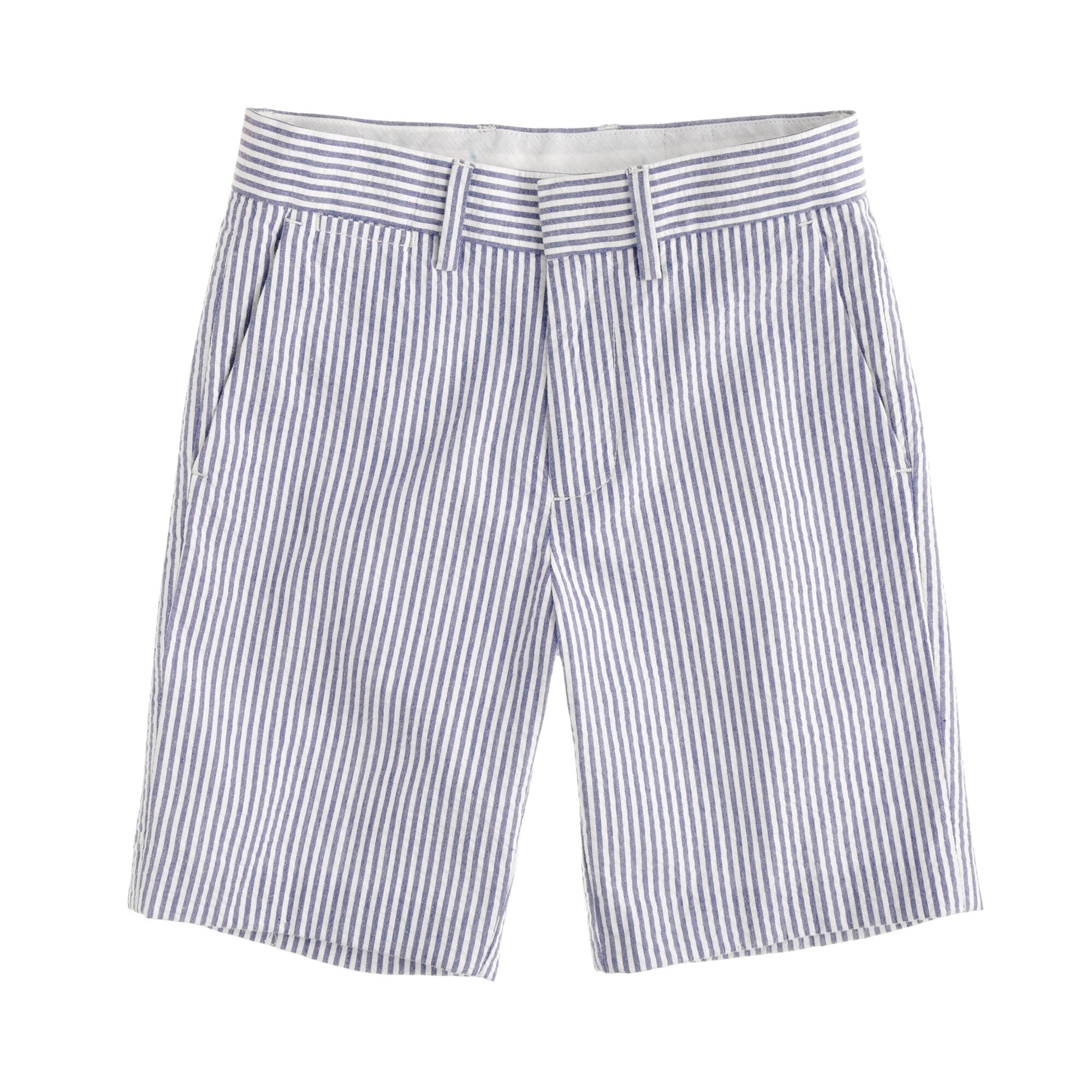 Boys' club short in wide-stripe seersucker : Boy club shorts | J.Crew