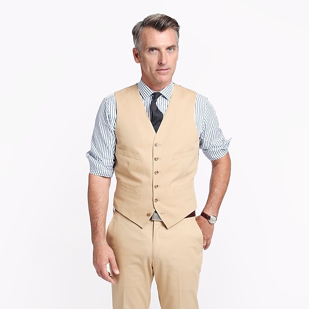 Ludlow suit vest in Italian chino : Men suits & tuxedos | J.Crew