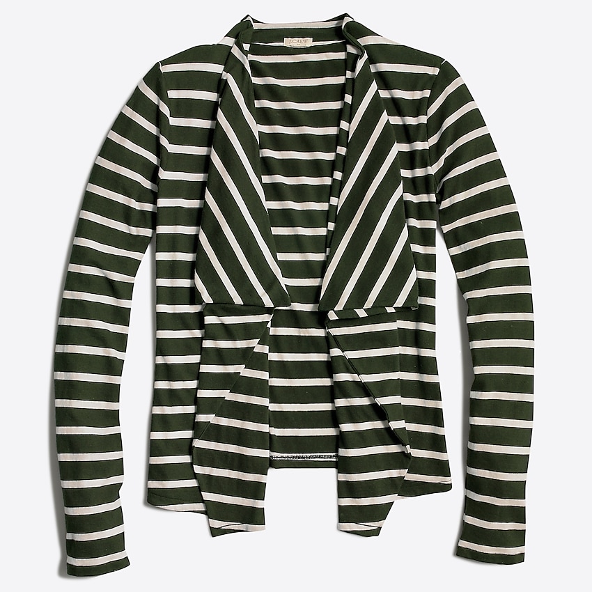 factory: always cardigan in stripe for women, right side, view zoomed